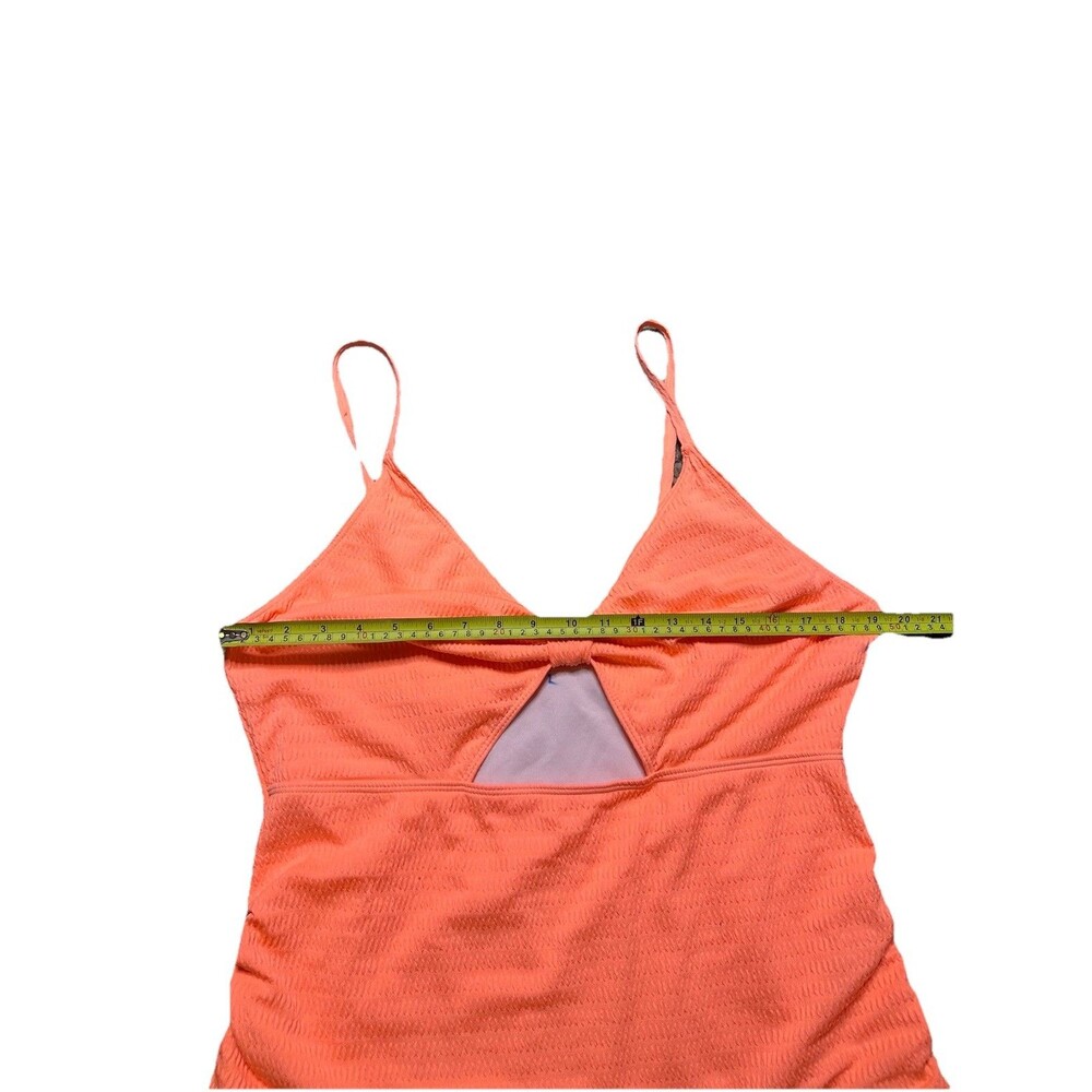 Plus Size One Piece Swimsuit Womens 2X Bathing Suit Orange Vacation Resortwear - Picture 2 of 4